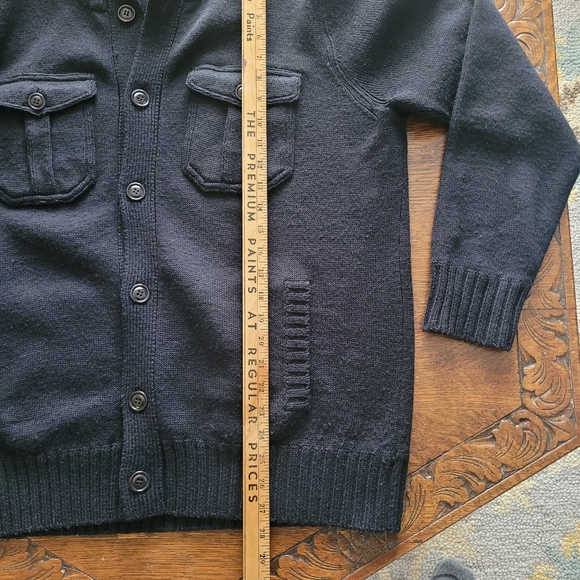 J. Crew Black Wool Cardigan Shacket Large - Picture 4 of 6